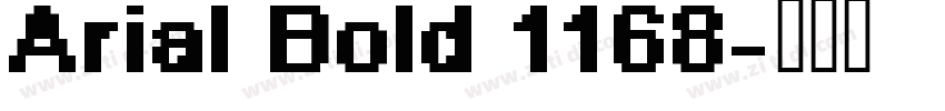 Arial Bold 1168字体转换